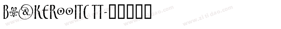 BuckerooITC TT字体转换
